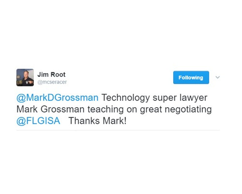 Mark Grossman Negotiations Keynote Speaker